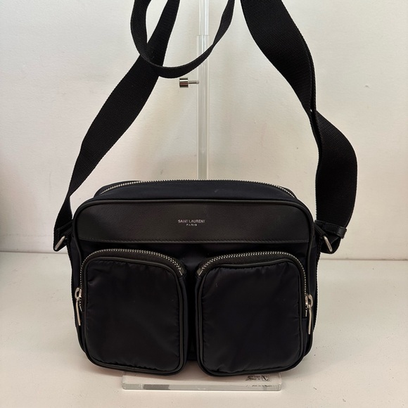 Saint Laurent Black Messenger Bag with Adjustable Strap - Picture 1 of 15